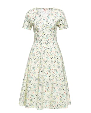 Queen Kerosin Damen Swingkleid Retro Cats