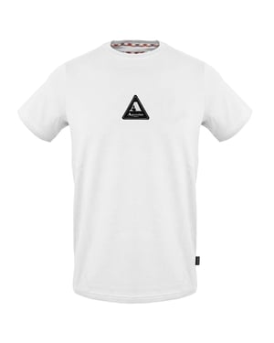 Aquascutum - T-Shirt für Herren, Rundhalsausschnitt, Jersey (Weiß)