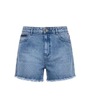 Philipp Plein Hot Pants Basic - Blau