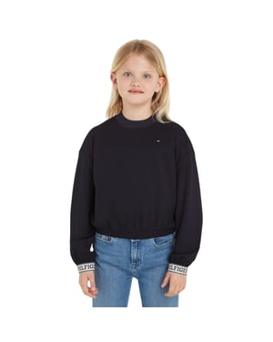 Tommy Hilfiger - Pullover für Kinder, Rundhalsausschnitt (Himmelblau)