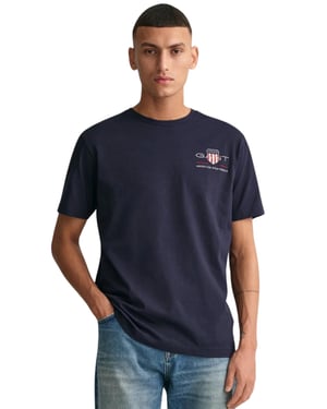 Gant | Herren T-Shirt mit besticktem Archiv-Schild