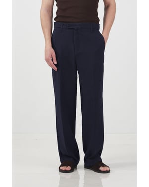Herren Strickhose mit mittlerem Bund und geradem Bein