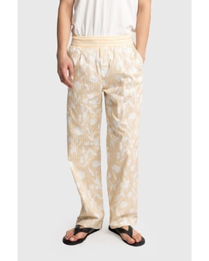 Herren Baumwoll Blumenmuster Strickhose