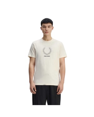 Fred Perry - T-Shirt für Herren, Regulär (Ecru)