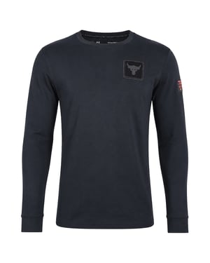 Under Armour Project Rock Schwergewichts Herren Schwarz Oberteil