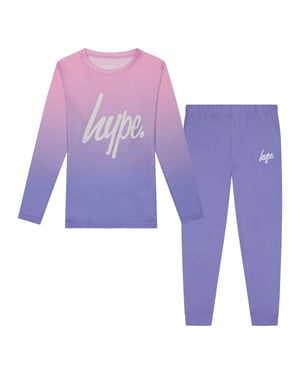 Mädchen Pyjama Set Kinder Rosa Pastellverlauf Weiche Schlafanzüge Lounge PJs
