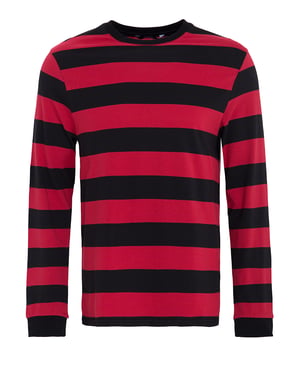 King Kerosin Herren KING KEROSIN Longsleeve aus Streifenjersey