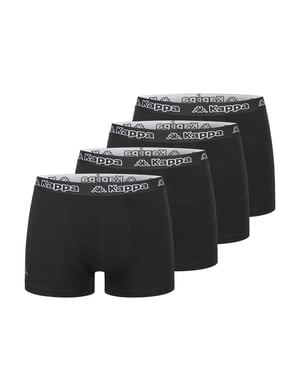 Kappa 4er Set Boxershorts in Schwarz