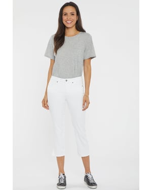Chloe Capri-Jeans mit Seitenschlitzen
