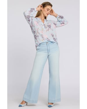 Mia Palazzo-Jeans mit hoher Taille