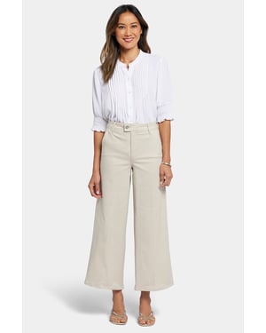 Mona Weite Beinform Hose Ankle Jeans mit Hohem Bund