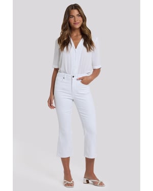 Monica Kick-Flare-Crop-Jeans mit hoher Taille