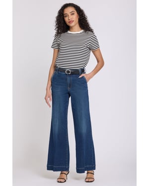 Mia Palazzo-Jeans mit Hohem Bund