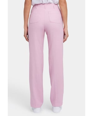 Marilyn Gerade Hosen aus Stretch-Leinen