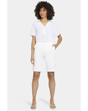 Bermuda-Shorts aus Stretch-Twill