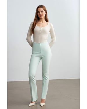 Damen Gerade Bein Krepphose