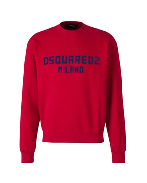 Dsquared2 Cool Fit Milano Rundhalspullover, Rot