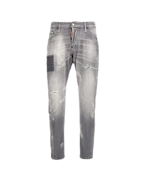 Dsquared2 Sexy Twist Jeans, Used-look, Grau
