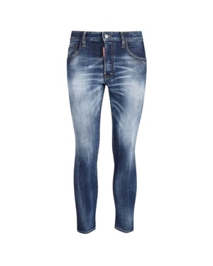 Dsquared2 Skater Jeans, Verwaschenes Dunkelblau