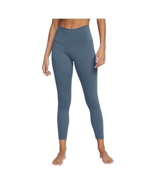 Nike Yoga 7/8-leggings Mit Hoher Taille In Diffusem Blau