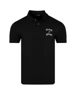Plein Sport Poloshirt Mit Kleinem Logo, Schwarz