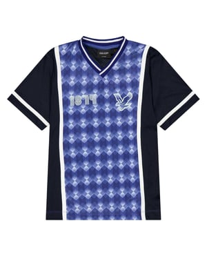 Lyle & Scott - "1874" T-Shirt für Kinder, V-Ausschnitt (Jetzt Blau)