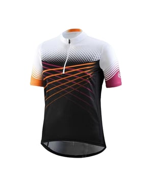 Bicycle Line - "Edera MTB" Radfahr-Trikot für Damen (Schwarz/Orange)