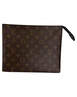 Louis Vuitton Poche Toilette NM Kosmetiktasche aus braunem Leder