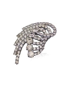 Dolce & Gabbana Metallbrosche mit Kristallen