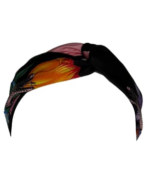 Gucci Haarband mit Blumenmuster aus mehrfarbigem Seide