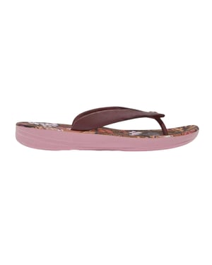 FitFlop - "Jim Thompson" Flipflops für Damen, Leder, Plattform-Absatz (Braun)