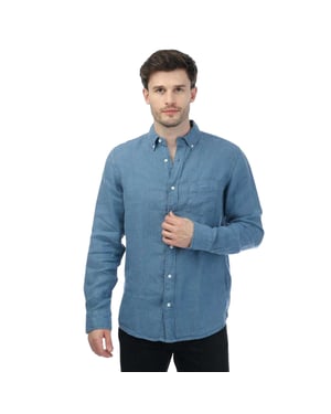 Gant - Hemd für Herren, Stückgefärbt, Langärmlig (Blau)