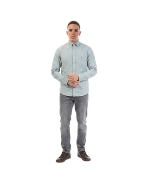 Gant - Button-Down-Hemd für Herren, Oxford Baumwolle (Grün)