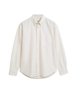 Gant - "Heritage" Button-Down-Hemd für Herren, Oxford Baumwolle (Cremefarbe)