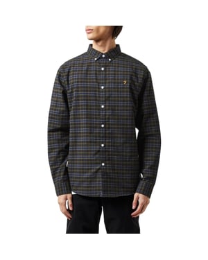 Farah - "Fraser" Button-Down-Hemd für Herren, Regulär (Blackwatch-Karo)