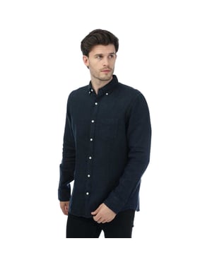 Gant - Hemd für Herren, Stückgefärbt, Regulär (Marine)