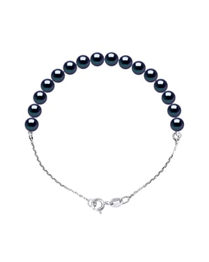 Armband echte Süßwasser-Zuchtperle rund 6-7 mm