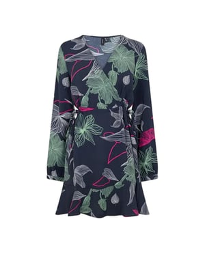 Vero Moda - "Jane" Wickelkleid für Damen (Schwarz)