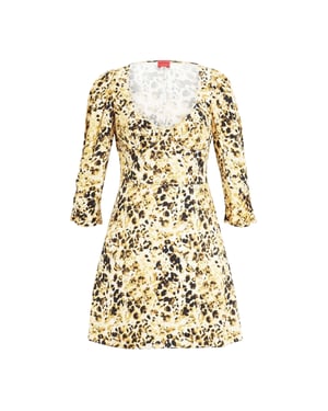 Hugo - Minikleid für Damen (Gelb/Braun)
