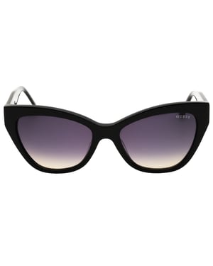 Glänzende Schwarze Cat-eye-sonnenbrille Von Guess