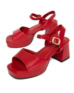 Montevita Fersensandale Comodosan Rot