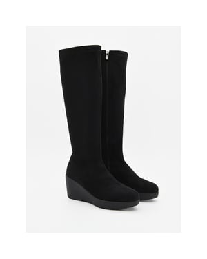 Purapiel Keilstiefel Bro2 Schwarz