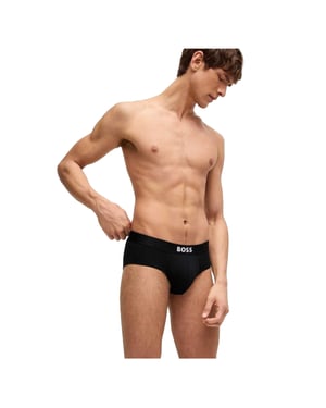 Boss - Slips für Herren, Baumwolle (3er-Pack) (Schwarz)