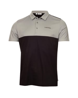 Calvin Klein - Poloshirt für Herren, Mit Kragen (Schwarz/Silber)