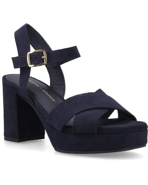 Hush Puppies Ophelia Wildleder Damen Sandalen Navy