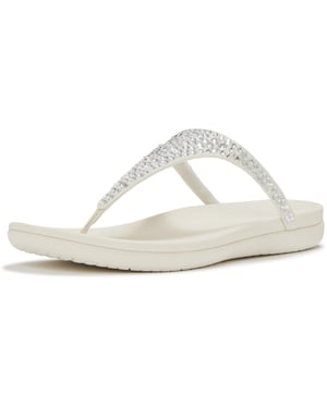 Fitflop Solay Misch-Kristall Textil Damen Creme Sandalen