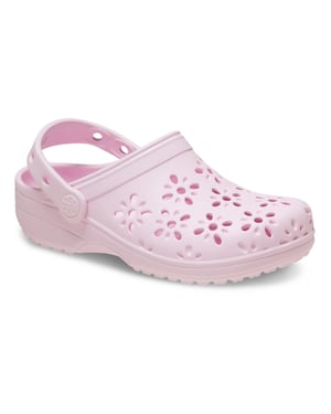 Crocs Klassische Blumen-Highlight EVA Kinder Pink Milch Clogs