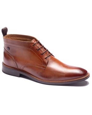 Base London Belgrave Leder Herren WASSERDICHTE TAN Stiefeletten
