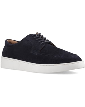 Hush Puppies Riven Schnürleder Herren Schuhe NAVY