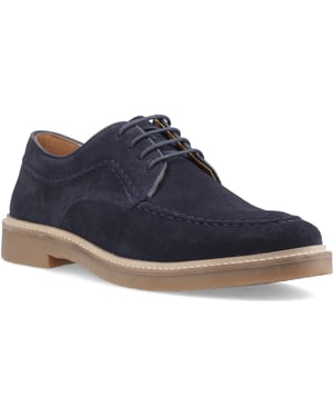 Hush Puppies Genny Leder Herren Schnürschuhe in Marineblau